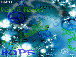 The wallpaper trend is going strong. Kinda Blue Peace Frogs Free Wallpaper Download Free Wallpaper Downloads Peace Frogs