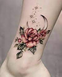 Cute Flower Tattoos On Ankle For Girls And Women 22 Tattoo Tattoos Tattoosdesigns Tattoosideas Flower Tattoo On Ankle Cute Tattoos For Women Tattoos