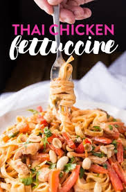 Thai Chicken Fettuccine Recipe The Bewitchin Kitchen Recipe In 2020 Chicken Fettuccine Recipe Fettuccine Recipes Chicken Fettuccine