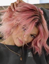 Pink Short Wavy Hair Pink Short Hair Spring Hair Color Hair Styles