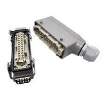 Heavy Duty Connectors HDC-HE-024-1/2/3/4 F/M 24pin Industrial rectangular  Connector plug 16A 500V Screw connection - AliExpress