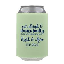 Wedding Foam Can Sleeve Unique Wedding Koozies Wedding Favor Sayings Wedding Koozies