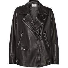 Acne Studios Swift Light Oversized Leather Biker Jacket 2 165 Liked On Polyvore Featurin Zipped Leather Jacket Real Leather Jacket Black Motorcycle Jacket