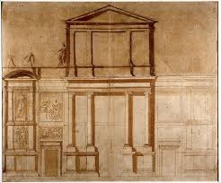 Michelangelo Project Drawing For The Facade Of San Lorenzo Con Immagini Idee Per Disegnare Disegno Di Architettura Michelangelo