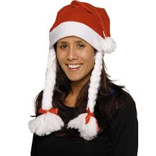 Babbo natale vi aspetta a chianciano terme con un'edizione ricca di novità e sorprese scopri il natale a chianciano e acquista i biglietti del paese di babbo natale: Cappello Di Babbo Natale Con Trecce Taglia Unica Donna Uomo Unisex Natale Bakaji