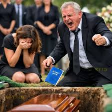 My dad threw my grandmother's savings book into her grave and said it was  worthless. The next day I went to the bank, and the teller turned pale  before calling the police. “