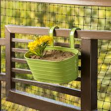 Window hayrack planters crafted from heavy gauge steel and coated in thick plastic. Exclusivelane Grass Green Garden And Balcony Decorative Metal Hanging Railing And Table Flower Planter Pot Amazon In Garden Outdoors