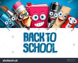 School Vector Characters Education Background Template Back To School Text In Empty White Space And Vector Character Background Templates Character Education