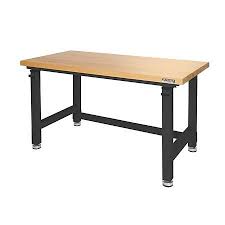 Ultrahd Adjustable Height Heavy Duty Wood Top Workbench Sam S Club Wood Top Workbench Adjustable Height Table Workbench