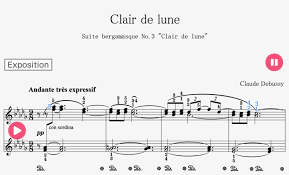 This special edition of beethoven's piano sonata no. Clair De Lune Sheet Music For Piano Starryway Clair De Lune Piano Easy Letters Free Transparent Png Download Pngkey