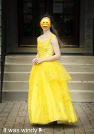 Beauty and the Beast 2017 Live Action Belle Yellow Ballgown Dress Cosplay |  eBay