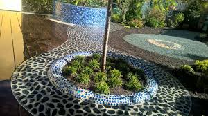 Mosaik Glasnuggets Kiesel Gartendesign Gartengestaltung Garten Design Garten Landschaftsbau Landschaftsbau