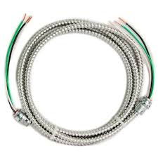 12/2 is significantly stiffer and harder to pull through walls or other holes. Southwire 15 Ft 12 2 Solid Cu Mc Metal Clad Armorlite Modular Assembly Quick Cable Whip 56482501 The Home Depot
