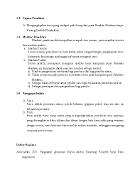 Metode untuk melakukan penelitian merupakan hal yang penting agar dapat dicapai hasil akurat dan sesuai dengan tujuan penelitian yang sudah ditentukan sebelumnya. Doc 3 Tujuan Penelitian Rambe Rahman Academia Edu