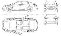 Cars cad blocks in plan, front and side view. Autoview