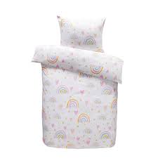 comfort dekbedovertrek saar roze 140x200 cm leen bakker