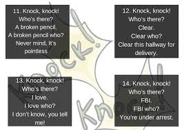 We've listed some of best, silly, hilarious, wicked and funny knock knock jokes for children of all ages, teens, and adults. 200 Knock Knock Jokes That Will Leave Rolling In Laughter