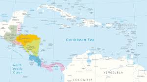 It is the smallest country in central america and entirely located on the western side, making it the only central american country without a coastline to the caribbean sea. Mapa Politico De America Central