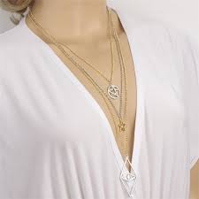 Also think about mixing rock crystals with topaz, pairing diamonds with a pearls or white enamel with silver. Mixing Gold And Silver Plated Pentagram Star Long Necklaces Pendants Necklace Women Costume Jewellery Accessories Xl072 Jewellery Materials Jewellery Centerjewellery Chest Aliexpress