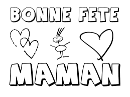 Apprendre ou imprimer un petit po�me humoristique pour maman. Coloriages Fetes Des Meres
