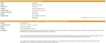 Released Scoping Study For An Australian National Nutrition Policy Croakey