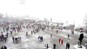 During the summers the weather in shimla is very pleasant. Tourists Flock To Shimla As Himachal Gets Snowy The Weather Channel Articles From The Weather Channel Weather Com