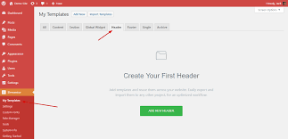 Creating a new custom header in elementor · 1. How To Create A Header Template Using Elementor Page Builder Wpdeveloper