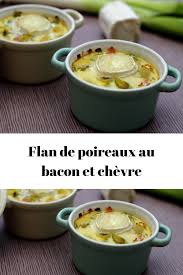 Flan De Poireaux Au Bacon Et Chevre Food Food And Drink Recipes