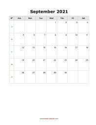 Just download right away for your free printable september calendar easily with just a simple editing process. Download September 2021 Blank Calendar With Space For Notes Horizontal