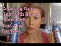 How do you spell the color grey or gray? Covering Gray Hair Temporary With Roux Fanci Full Test And Review Youtube