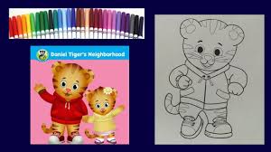 Super daniel tiger jungle run. Daniel Tiger Coloring Book Coloring With Markers Kids Learn Colors How To Color Daniel Tiger Youtube