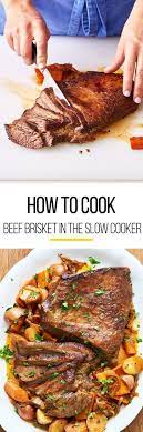 How To Cook Classic Beef Brisket In The Slow Cooker Recipe Brisket Recipes Brisket Crock Pot Beef Brisket