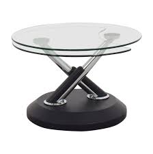 Tangkula tempered glass coffee table rectangle perfect for a living room, family room, den, library or study. 90 Off West Elm West Elm Glass Swivel Coffee Table Tables