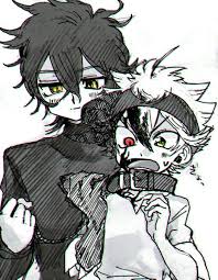 Asta Black Clover Black And White Pin By Saikii On Yuno X Asta Black Clover Black Clover Manga Black Clover Anime Clover