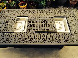 Two doors on the sides, which spend energy. Sunvuepatio Fire Pit Dining Table Set Outdoor Propane Heater Elisabeth Bar Stools Cast Aluminum Furniture Bar Sets Patio Lawn Garden Fcteutonia05 De