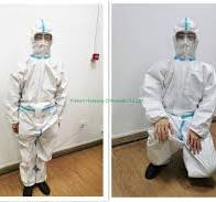 China OEM Bata Impermeable No Tejida Protección Anti-covid ...