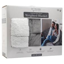 I sleep next to my partner every night. Je T Adore 15 Lb Velvet Sherpa Weighted Blanket Big 5 Sporting Goods