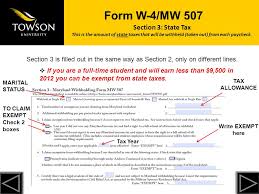 Check spelling or type a new query. Towson University Cannot Legally Tell You How To Complete Form W4 Ppt Download