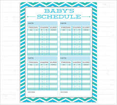 35 Logical Baby Schedule Chart Printable