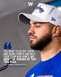 You want to go out there and score points and help your team win games. We  didn't do enough of that this year." 🗒️ » https://bit.ly/3WAwunn #ForTheW