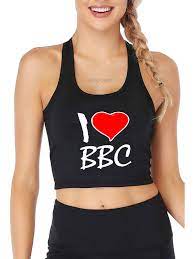 Женский топ для занятий спортом и йогой I Love BBC | AliExpress