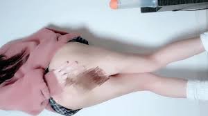 Sissy in school uniform cosplay masturbates anal while showing big ass【女装  男の娘 anal orgasm femboy】