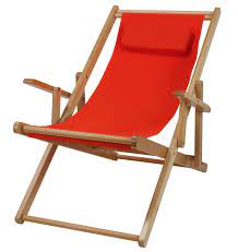 casual home natural frame and orange canvas solid wood sling chair 114 00 011 19 the home depot sling chair casual home beach chairs