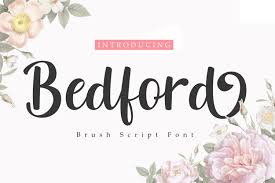 Typographic info for the wide latin font family. Bedford A Brush Script Font 744211 Brush Font Bundles