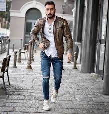 How To Wear A Brown Leather Bomber Jacket For Men 77 Looks Outfits Men S Fas Mens Leather Bomber Jacket Brown Leather Bomber Jacket Leather Bomber Jacket
