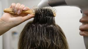 Hair is placed in 4 sections. How To Blow Dry Hair With Pictures Wikihow