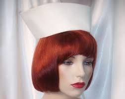 White Vintage Style Nurse Hat, Retro Style Nurse Hat, Medical Cap, Nurse  Costume, Graduation Cap
