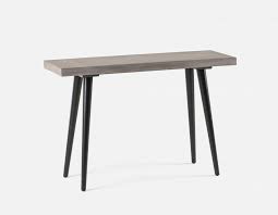 Nilsson Console Table With Concrete Top Grey Modern Accent Tables Coffee Table Metal End Tables