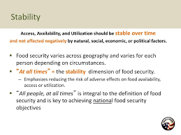 Two commonly used definitions of food security come from the un's food and agriculture organization (fao) and the united states department of agriculture (usda) Ppt Introduction To Food Security Powerpoint Presentation Free Download Id 4572595
