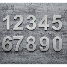Print these free number stencils which are suitable for many types of projects that require numbers in a stencil outline style. Qt Modern House Number Extra Large 10 Inch Made Of Solid 304 Brushed Stainless Steel On Sale Overstock 28845680